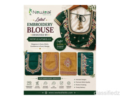 Latest embroidery blouse designed by newleafskills