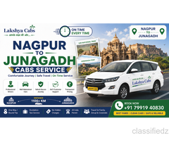 Why Choose Nagpur to Junagadh Cabs for Comfortable Long-Distance Travel?