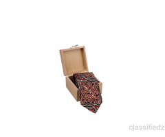 Buy Premium Ajrakh Printed Ties – A Meaningful Gift for Every Occasion