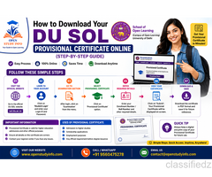 Process for Downloading DU SOL Provisional Certificate 2026