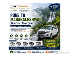 Pune to Mahabaleshwar Monsoon Road Trip: Best Cab Packages & Travel Tips