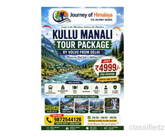 Manali Tour Packages – Explore the Beauty of Kullu & Manali