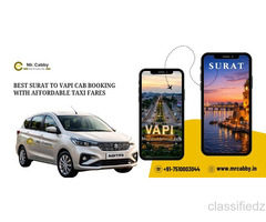 Online Surat to Vapi Cab Booking – Comfortable & Reliable Travel