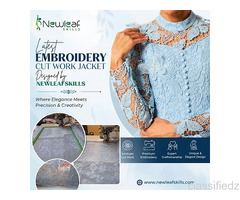 Latest Embroidery Cut Work Jacket by Newleaf Skills 