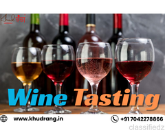 Visiting Khudrang for wine tasting in delhi