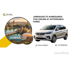 Jamnagar to Ahmedabad Taxi Service – 24/7 Cab Booking