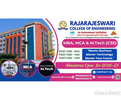MBA, MCA & M.Tech Admissions 2026-27 | RRCE Bengaluru