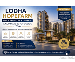 What Is Included in the Lodha Hopefarm Price?