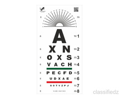 Snellen Eye Chart 8 Line for Routine Eye Checks