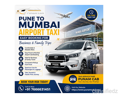 Pune to Mumbai Airport Taxi: Easy Booking for Business & Family Trips