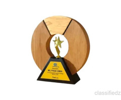 Premium Wooden Trophies Manufacturer in Delhi | Custom Awards