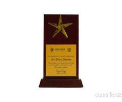 Premium Wooden Trophies Manufacturer in Delhi | Custom Awards
