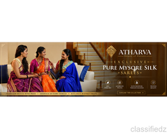 Mango Border Mysore Silk Sarees Collection | House of Sarees