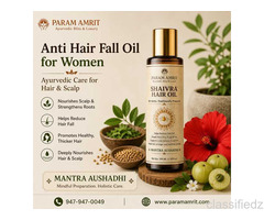 Anti Hair Fall Oil for Women – Ayurvedic Care for Hair & Scalp
