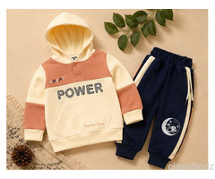 Kids Winter Hoodie Sweatshirt & Pant Set | Warm Co-Ord Outfit
