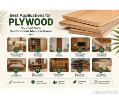 Best Applications for Plywood Sourced from South Indian Manufacturers