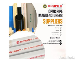 CPVC Pipe Manufacturers & Suppliers