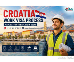 Croatia Work Visa Process Made Easy with Experts in Delhi