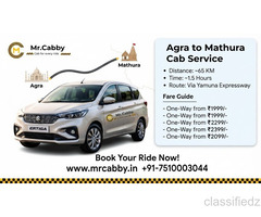Agra to Mathura Taxi Service Fare, Booking and Cab Options