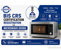 BIS CRS Certification Registration for Microwave Ovens