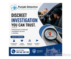 Looking for Professional Private Detective Services in Amritsar?