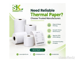 Thermal Paper Manufacturers for Reliable POS, ATM & Billing Printing