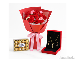 How To Combine Flowers And Jewellery Gifts Online
