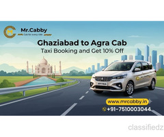 Ghaziabad to Agra Cab: One Way & Round Trip Taxi - Rs.12/km