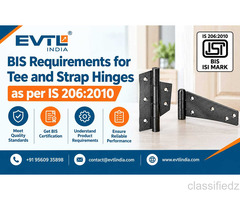 BIS Requirements for Tee and Strap Hinges as per IS 206:2010