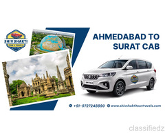 Ahmedabad to Surat Cab Booking | Shiv Shakti Tours & Travel