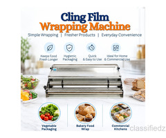 Cling Wrap Machine Price | Food Tray Cling Film Wrapping Machine 