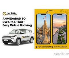 Book Ahmedabad to Dwarka Taxi with Mr. Cabby