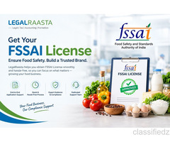 Hassle-Free FSSAI License Registration Services Across India