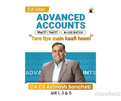 CA Inter Advanced Accounting Live Batch – May/Sep 2027 