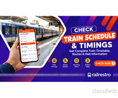 Find Train Timings, Stations and Halt Information