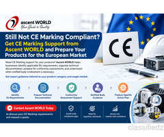 Get CE Marking Support from Ascent WORLD for the EU Market
