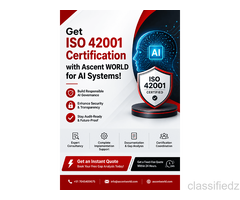 Get ISO 42001 Certification with Ascent WORLD for AI Systems!